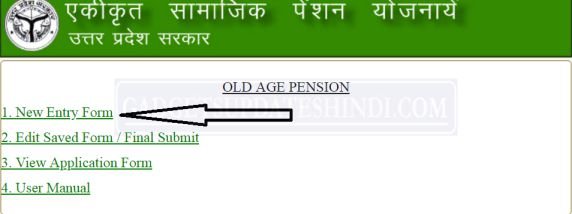 UP-Old-Pension-New Entry Form