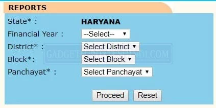 MGNREGA Gram Panchayat Module Reports