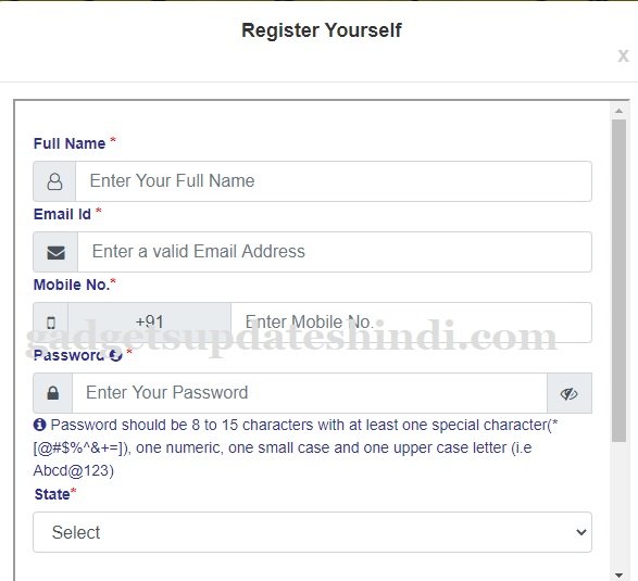BIhar RTPS9 Portal Register Yourself