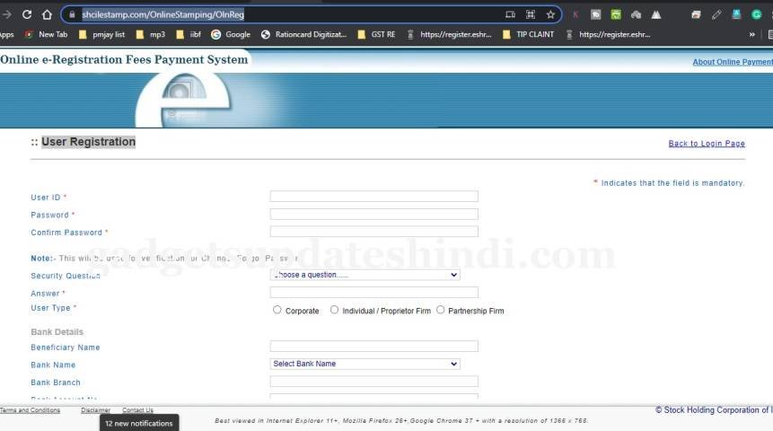 Process to buy eStamp online for yourself