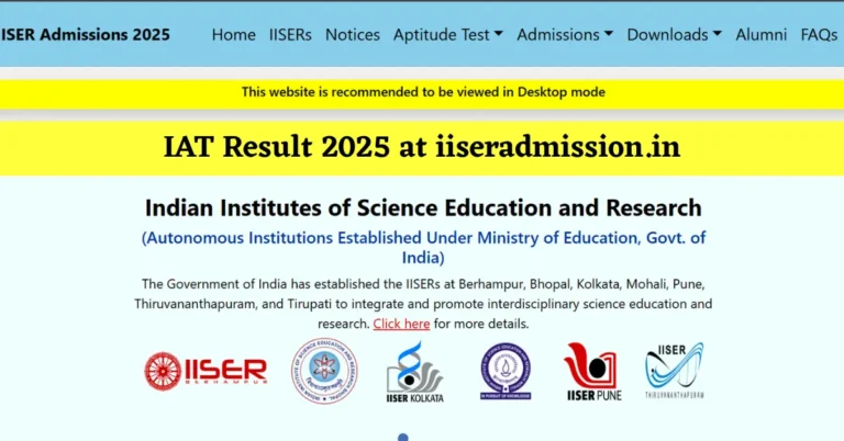IAT Result 2025
