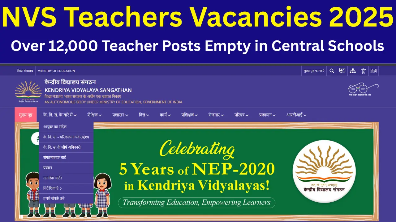 NVS Teachers Vacancies 2025