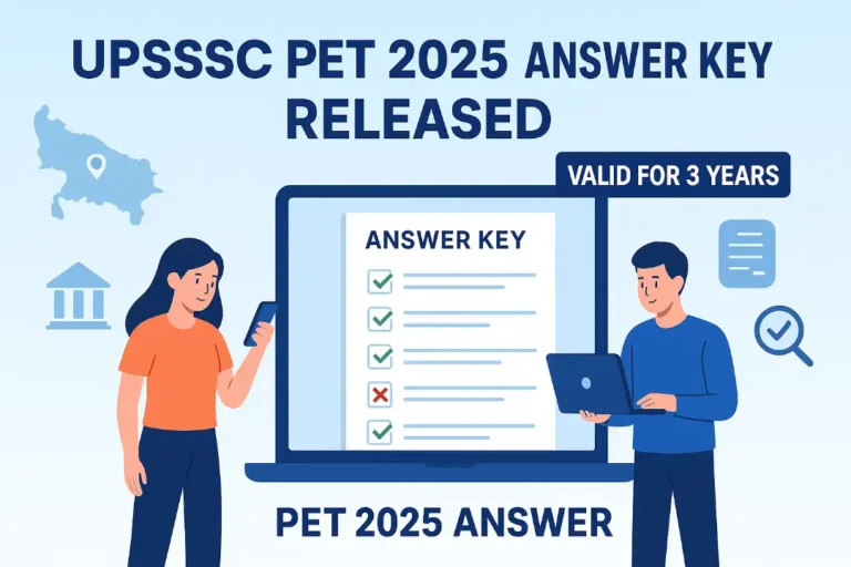 UPSSSC PET Answer Key 2025
